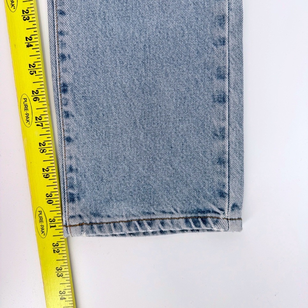 Vintage Calvin Klein Jean Womens 3 Straight Leg Double Stone Wash Light Blue 90s - Picture 8 of 8